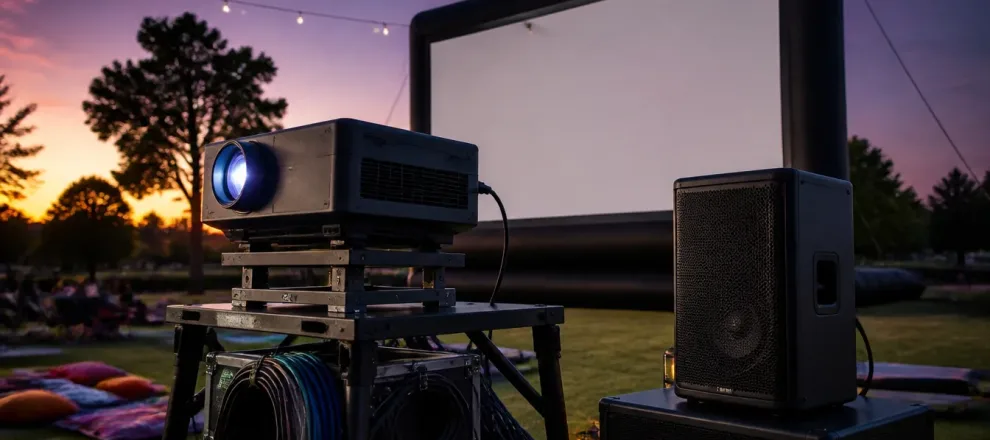 What’s Actually Included in an Outdoor Movie Night Rental?