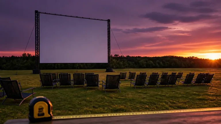 How Big Should Your Outdoor Movie Screen Be?