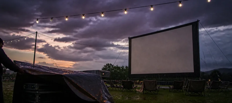 Rain Plan 101: What Happens If It Rains on Your Outdoor Movie Night?