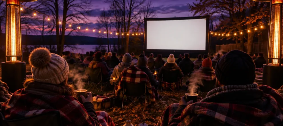 Outdoor Movie Nights in Cold Weather: Keeping Your Crowd Warm in the Fall