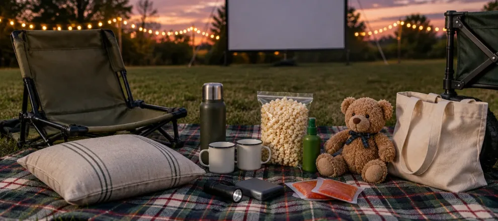 What to Bring to an Outdoor Movie Night: The Checklist