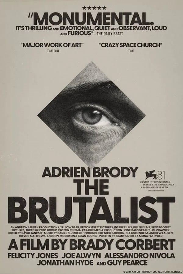The Brutalist movie poster